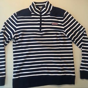 Vineyard Vines Navy Striped Shep Shirt Pullover